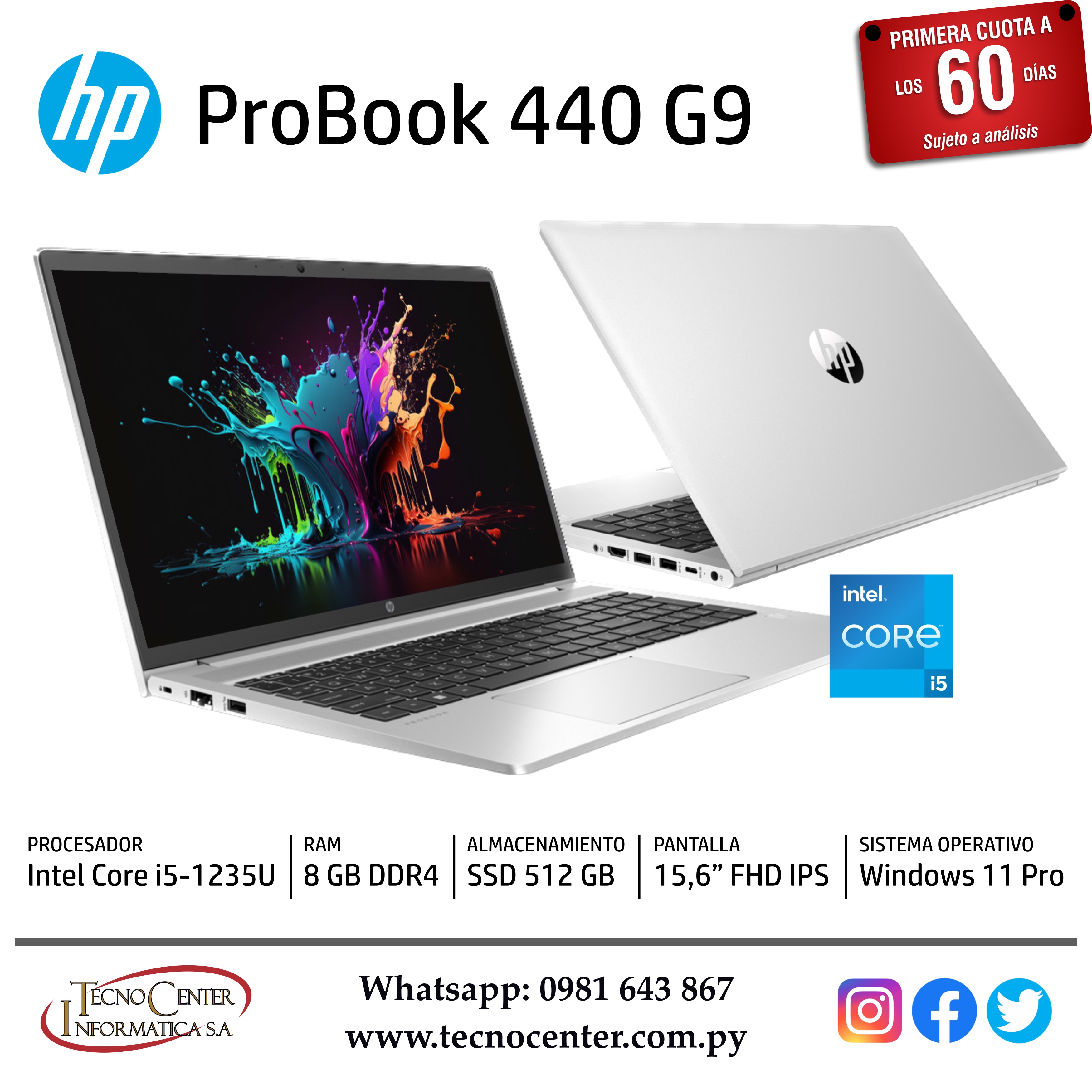 Notebook HP ProBook 440 G9 Intel Core i5 15,6”